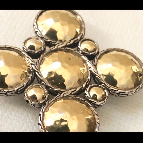 John Hardy Palu gold/silver women’s cross pendant - Picture 5 of 7